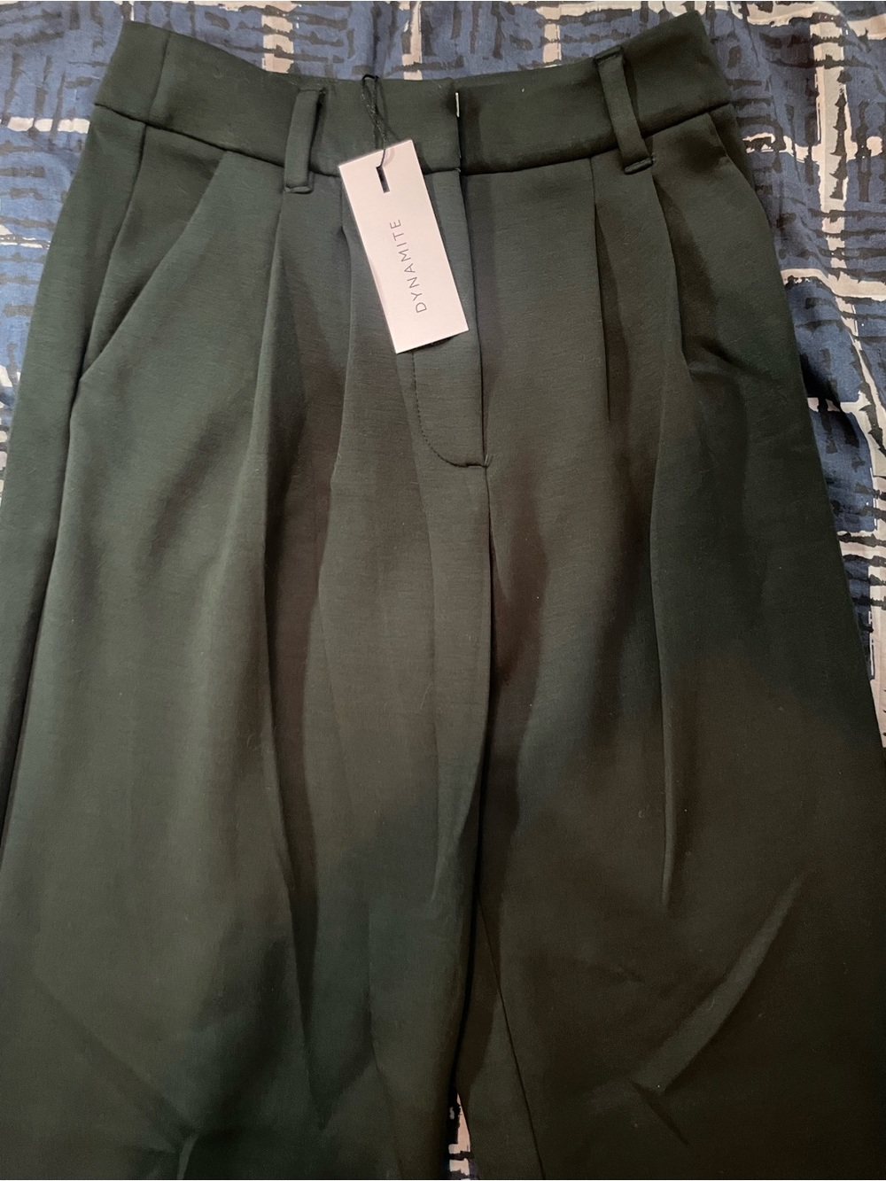 Dynamite Alex Anywear Knit Wide Leg Trouser - Color Scarab